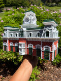 COLOR Miniature World Victorian Main Street Station Depot Model