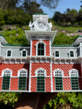 COLOR Miniature World Victorian Main Street Station Depot Model