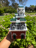 COLOR Miniature World Victorian Main Street Station Depot Model