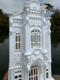 Miniature HO-Scale Victorian World Main Street Confectionery 2 Shop Assembled White 1:87 by Gold Rush Bay