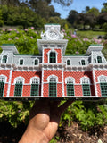 COLOR Miniature World Victorian Main Street Station Depot Model