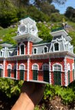 COLOR Miniature World Victorian Main Street Station Depot Model
