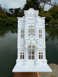 Miniature HO-Scale Victorian World Main Street Confectionery 2 Shop Assembled White 1:87 by Gold Rush Bay