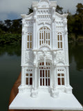 Miniature HO-Scale Victorian World Main Street Confectionery 2 Shop Assembled White 1:87 by Gold Rush Bay
