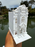 Miniature HO-Scale Victorian World Main Street Confectionery 2 Shop Assembled White 1:87 by Gold Rush Bay