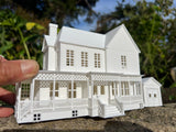 Miniature HO-Scale Lorelai House plus Garage Victorian Mansion Stars Hollow Built Assembled (Shell)