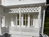 Miniature HO-Scale Lorelai House plus Garage Victorian Mansion Stars Hollow Built Assembled (Shell)