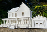 Miniature HO-Scale Lorelai House plus Garage Victorian Mansion Stars Hollow Built Assembled (Shell)