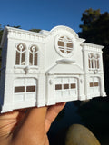 Miniature N-Scale Radiator Route 66 Courthouse Springs Red’s Building Assembled White 1:160 by Gold Rush Bay