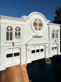 Miniature HO-Scale Radiator Route 66 Courthouse Springs Red’s Building Assembled White 1:87  by Gold Rush Bay