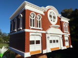 Miniature COLOR N-Scale Radiator Route 66 Courthouse Springs Red’s Building Assembled 1:160 by Gold Rush Bay