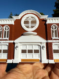 COLOR Miniature HO-Scale Radiator Route 66 Courthouse Springs Red’s Building Assembled 1:87  by Gold Rush Bay