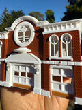 COLOR Miniature HO-Scale Radiator Route 66 Courthouse Springs Red’s Building Assembled 1:87  by Gold Rush Bay