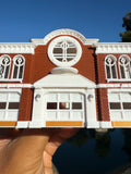 COLOR Miniature HO-Scale Radiator Route 66 Courthouse Springs Red’s Building Assembled 1:87  by Gold Rush Bay