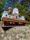 COLOR HO Scale Detailed Miniature World Main Street Victorian Station Platform 12 inches