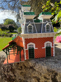 COLOR HO Scale Detailed Miniature World Main Street Victorian Station Platform 12 inches
