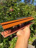 COLOR HO Scale Detailed Miniature World Main Street Victorian Station Platform 12 inches