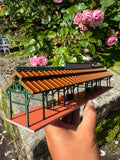 COLOR HO Scale Detailed Miniature World Main Street Victorian Station Platform 12 inches