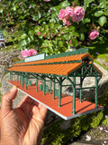 COLOR HO Scale Detailed Miniature World Main Street Victorian Station Platform 12 inches