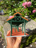 COLOR HO Scale Detailed Miniature World Main Street Victorian Station Platform 12 inches