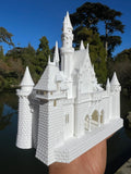 Miniature Neuschwanstein Sleeping Castle Miniature #40 White N-Scale Fantasy Theme Beauty!