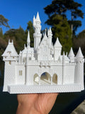 Miniature Neuschwanstein Sleeping Castle Miniature #40 White N-Scale Fantasy Theme Beauty!