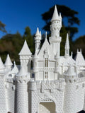Miniature Neuschwanstein Sleeping Castle Miniature #40 White N-Scale Fantasy Theme Beauty!