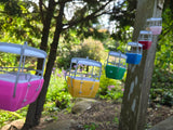 COLOR Miniature Skyway Gondola Buckets Theme Park Ornaments ready to Hang