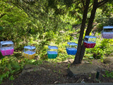 COLOR Miniature Skyway Gondola Buckets Theme Park Ornaments ready to Hang