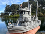 HO-Scale Ship “Victoria” Miniature Railroad Tugboat Assembled Built