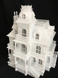 Miniature HO Scale Victorian Mansion French Empire House Architecture