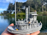 HO-Scale Ship “Victoria” Miniature Railroad Tugboat Assembled Built