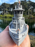 HO-Scale Ship “Victoria” Miniature Railroad Tugboat Assembled Built