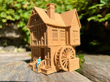 Miniature #38 Magical HO-Scale Sanderson Sisters’ Brown Witch Cottage from Salem House Including Interiors