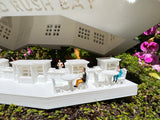 Gold Rush Bay Miniature #28 Victorian Carnation Gardens Restaurant HO-Scale1:87 Assembled Including INTERIORS