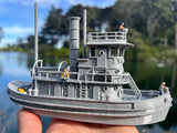 HO-Scale Ship “Victoria” Miniature Railroad Tugboat Assembled Built