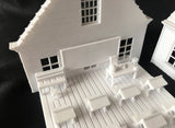 Miniature HO Scale Schoolhouse Train Model Assembled Victorian #11