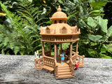 Wood Color HO-Scale Miniature Victorian Park Gazebo/Bandstand 1:87 Limited Edition