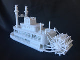 “The Riverbelle” - Miniature HO Scale Old West Steamboat Paddlewheeler Riverboat Built Train Layout