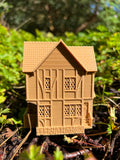 Miniature #38 Magical HO-Scale Sanderson Sisters’ Brown Witch Cottage from Salem House Including Interiors