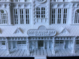 Miniature Victorian Train Station Depot HO Gauge Scale 1:87 Assembled Built Game