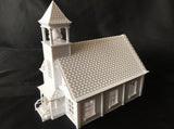 Miniature HO Scale Schoolhouse Train Model Assembled Victorian #11