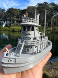 HO-Scale Ship “Victoria” Miniature Railroad Tugboat Assembled Built