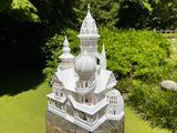 HO-Scale Miniature “Bishop's Palace” Victorian House (1:87 Scale)