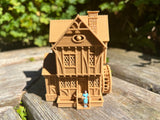 Miniature #38 Magical HO-Scale Sanderson Sisters’ Brown Witch Cottage from Salem House Including Interiors