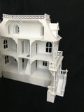 Miniature HO Scale Victorian Mansion French Empire House Architecture