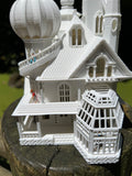 HO-Scale Miniature “Bishop's Palace” Victorian House (1:87 Scale)