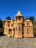 Small Brown Miniature #37 N-Scale Munster Family Mansion Mockingbird Victorian House Built