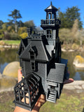 Miniature HO Scale Black Practical Witch Magic Victorian House Built Black