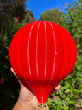 Large RED Miniature O-Scale HOT AIR BALLOON for Train Models Dollhouses